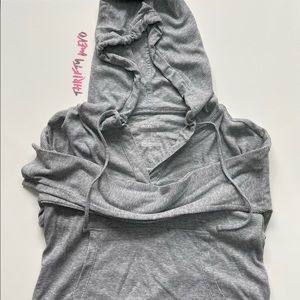 Gray waffle hoodie